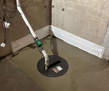 Sump pump installation services in WNY, prevent basement flooding